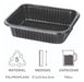 Heavyweight Black Disposable Tray 103 - Delivery X600 5