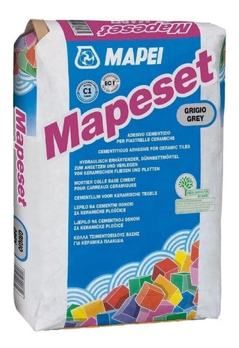 Promo Pegamento Para Cerámicas Mapeset 25kg Mapei Sibaco 0