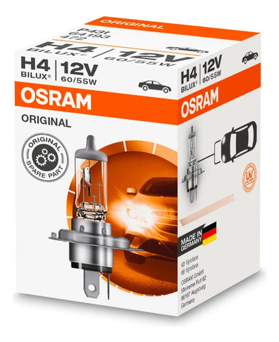 Osram H4 Lamp 12v 60/55w P43t High and Low Bilux German 1