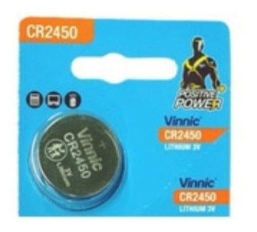 Vinnic CR2450 Lithium Battery 3V 2450 - Single Unit 2