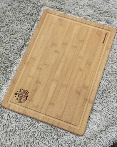 MT Maderas Personalized Bamboo Family Serving Board 2