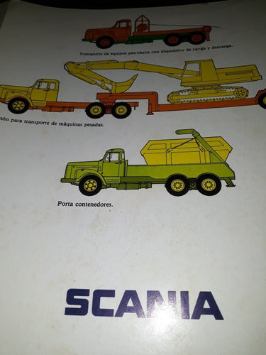 Folleto Original Scania Lt Iii Camiones Tríptico Y Hoja 0