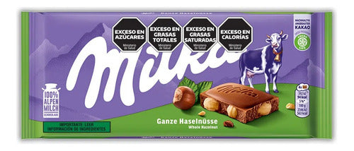 Milka Chocolate Whole Hazelnuts 100g Imported from Germany 0