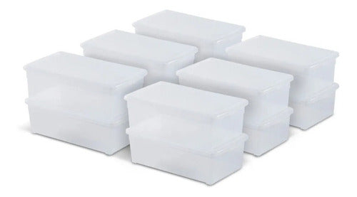 Colombraro Pack of 25 Plastic Shoe Boxes 5 Liters 0