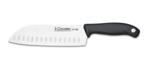 3 Claveles Set Combo 3 Knives Evo Chef Pan Santoku Deshue 5