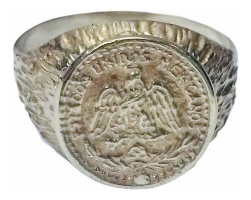 Wainbergjoyas Silver 900 Coin Ring Size 17 0