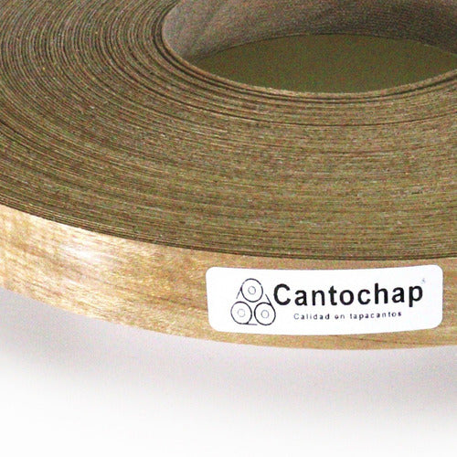 Cantochap Tapacanto Madera Paraiso 22mm X 50m S/pegamento Con Soporte 0