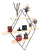 Cuarto Elemento Deco Organizer Shelf Diamond X 3 High in Iron and Wood 0