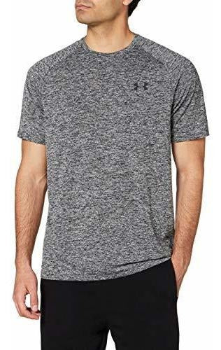 Camiseta De Manga Corta Ua Tech 2.0 Para Hombre, Negra Small 0