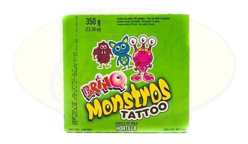 Brinq Golosina Chicles En Bola Con Tatoo Caja 350g 100u 1