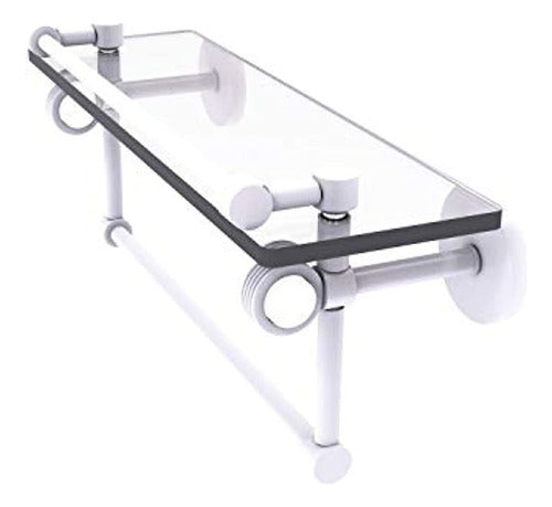 Allied Brass CV-1TBG-16-GAL Clearview Collection Glass Towel Bar 0