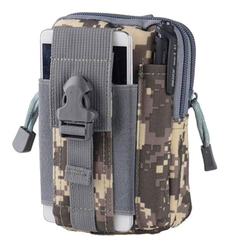 Riñonera Molle Edc Tactico Militar Porta Celular Acu 0