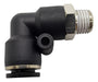 Conector Codo Neumático Rosca Macho 1/4 X P/ Tubo 10mm 0