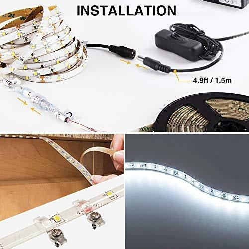 Tiras De Luces Led Impermeables 15 Metros, Blanca Fria 6000k 6