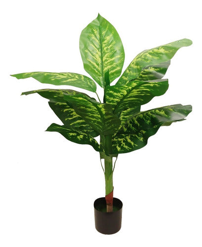 Sheshu Artificial Decorative Plant 1.00 Mt Premium Leaves 0