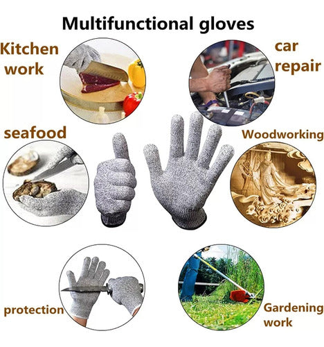 Kubqlig Oyster Shucking Knife Set with Protective Glove Size of Your Choice 3