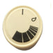 Longvie Modern White Heating System Knob with Long Neck 0