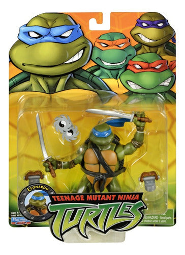 Playmates Tortugas Ninja Figura Articulada Accesorios Leonardo 81030L 0