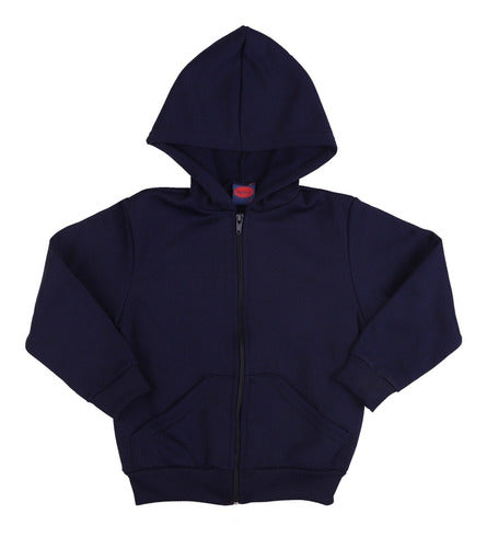 Pack of 2 Hooded Cotton Fleece Collegiate Jackets for Kids 0
