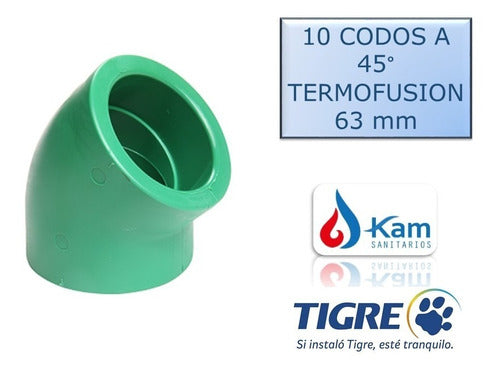 Tigre Fusion Thermofusion Accessories Kit 63mm to 45° X 10 Units 2