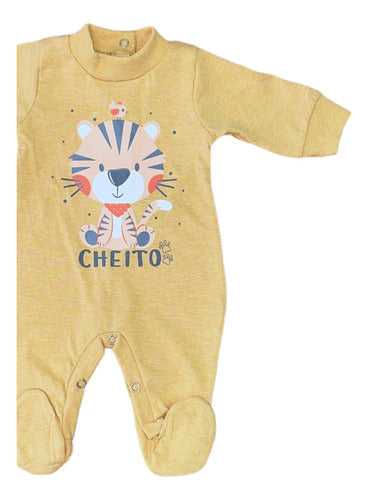 Baby Onesie with Feet in Pure Cotton by Cheito 36