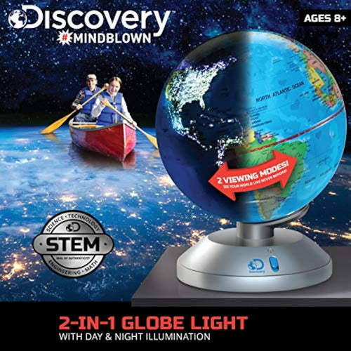 Discovery Kids LED Globe World Lamp 2 in 1 1