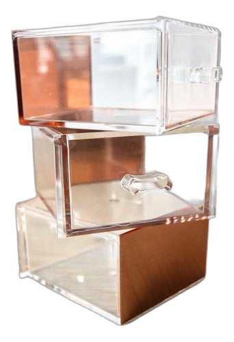 Moosy Life Rose Gold Acrylic Desk Organizer 2