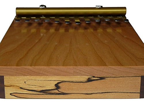 Cítara Cielo Artesano Triple Madera 12 Notas Piano De Pulgar 3