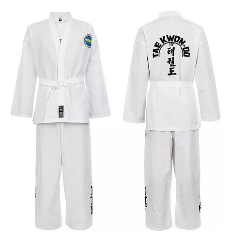 Shiai Taekwondo ITF Dobok Shiai Uniforms Sizes 0-9 Acrocel 4