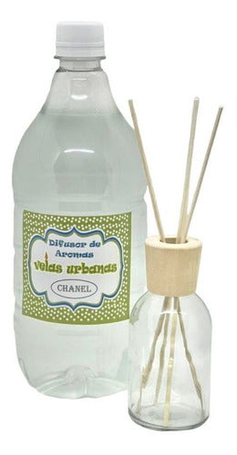 Difusores Vidrio Kit Aromaticos Con Tapa Madera X10 0