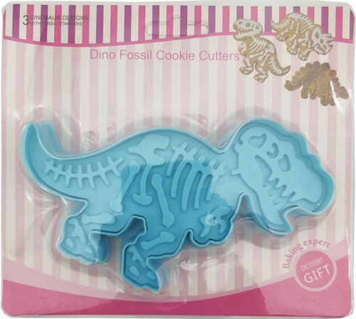 Molde Cortante Expulsor Grande Dinosaurio Dino Galleta X1 1