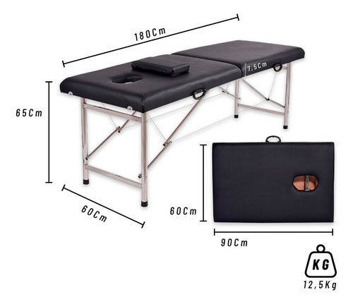 Beauty Prof Portable Folding Massage Table Riverside 1