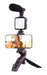 Vlog Cast Studio Tripod Support for Mobile Microphone LED Light 0