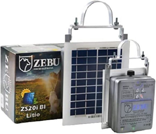 Cerca Eletrica Solar Rural Zebu Com Bateria De Lítio Zs20bi 0