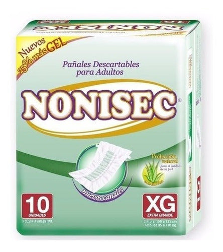 Nonisec Extra Large Straight Adult Diapers 40 Units (South Zone) 0