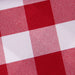 Round Red 3.00 Italian Checkered Tablecloth 2