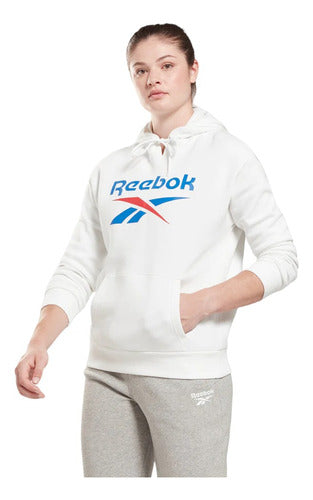 Reebok Buzo Ri Bi Fleece Hoodie Mujer Con Capucha Training 7