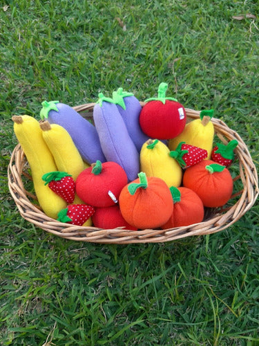 Fabric Fruits and Vegetables Play Food Set by Patatin Toys 1
