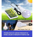 CARGADORES SOLARES Panel Solar Con Luz + Foco Led Camping 2 Lamparas Camping 5