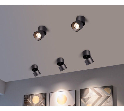 Modern Reversible LED Aluminum Spot Ceiling Lamp 2