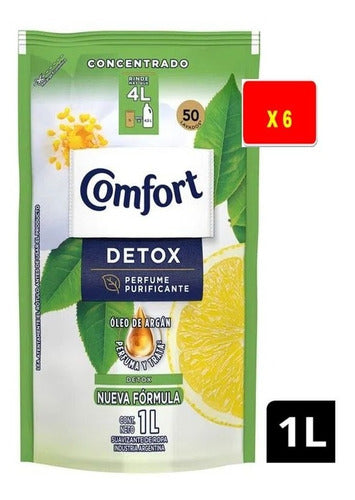 Suavizante Comfort Intense Detox Repuesto 1 L X 6 U 0