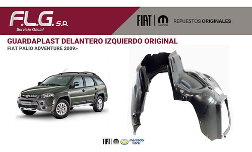 Guardaplast Delantero Izquierdo Fiat 51817904 4