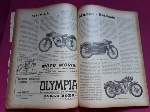 Moto Ciclismo N° 2 Año 1952 Exposicion De Milano 5