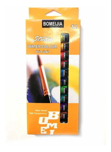 Bomeijia Set X12 Acuarelas En Pomo 12 Colores 0