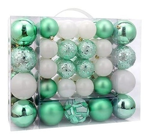 Adornos De Navidad Set De Bolas Verdes/blancas (pack De 87) 1