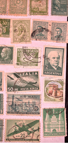 Sello Correo Antiguo Verde 78 Estampillas Buenas D Colección 4