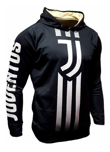 Kapho Buzo Canguro Futbol Juventus Home Black Adultos 2