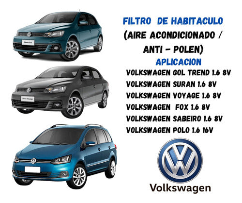 Repuestos BA Filtro Habitaculo Suran / Fox / Gol Trend / Voyage 3