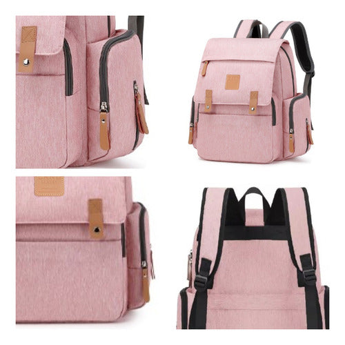 Bolsa Maternidade Land Luxury Cor Rosa C/trocador 3