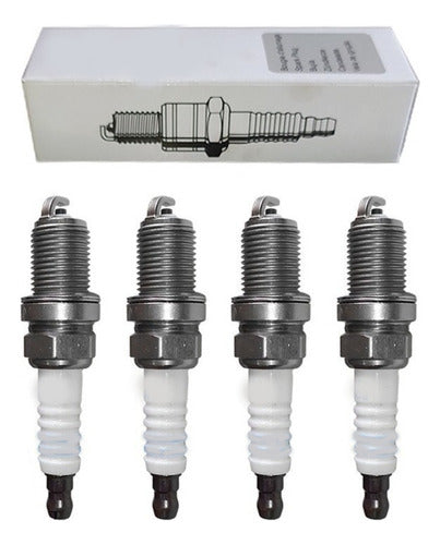 Original Citroen Pack of 4 Spark Plugs for C3 1.4 Nafta 2003-2012 0